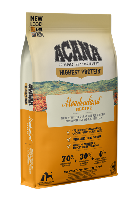 Acana Highest Protein Meadowland Recipe, Dry Dog Food