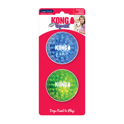 Kong Squeezz Geodz, Assorted 2-Pack, Dog Toy