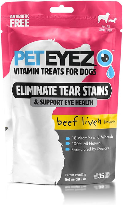 Pet Eyez Freeze-Dried Vitamin Beef Liver Formula, Dog Supplement