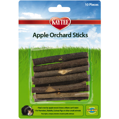 Kaytee Apple Orchard Sticks 10-Pack, Small Animal Treat