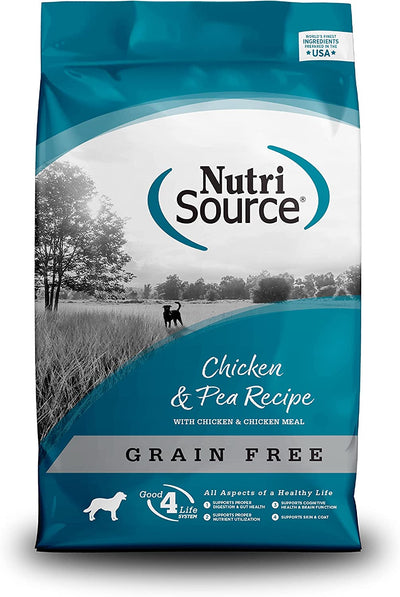 Nutrisource Grain-Free Chicken & Pea Recipe, Dry Dog Food