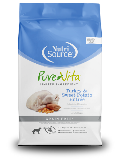 NutriSource® PureVita™ Turkey & Sweet Potato Entrée Dry Dog Food