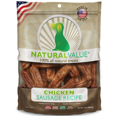 Loving Pets Natural Value® Soft Chicken Sausage Recipe 13-oz, Dog Treat