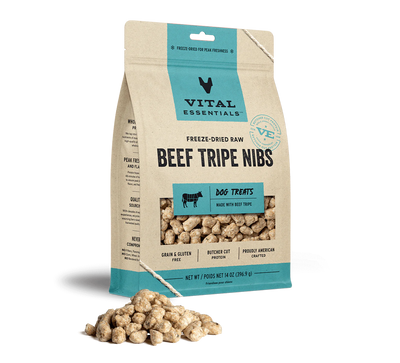 Vital Essentials Freeze-Dried Beef Tripe Nibs 14-oz, Dog Treat