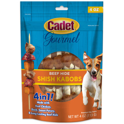 Cadet Triple Flavored Shish Kabobs 4-oz, Dog Chew