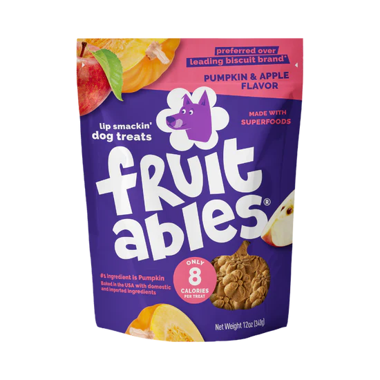 Fruitables Baked Pumpkin & Apple 7-oz, Dog Treat