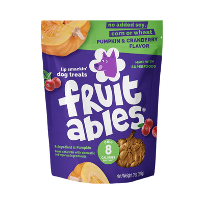 Fruitables Baked Pumpkin & Cranberry 7-oz, Dog Treat