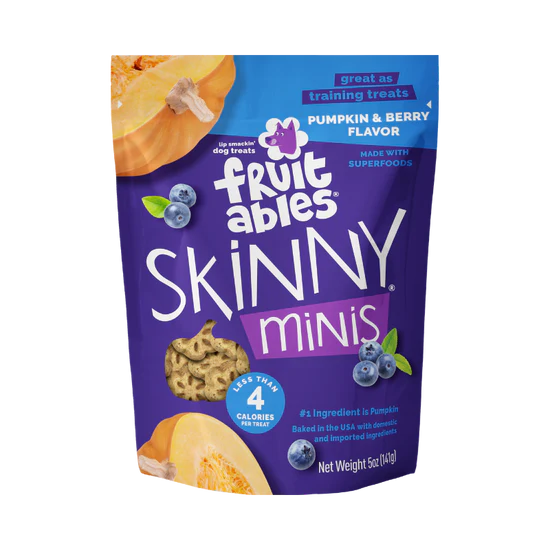 Fruitables Skinny Minis Pumpkin & Berry 5-oz, Dog Treat