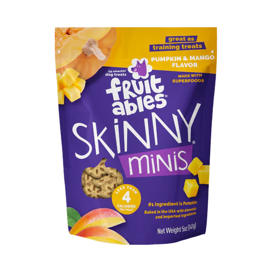Fruitables Skinny Minis Pumpkin & Mango 5-oz, Dog Treat