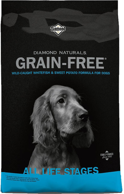 Diamond Naturals Grain Free Dog Food, Wild-Caught Whitefish And Sweet Potato, 28-lb Bag