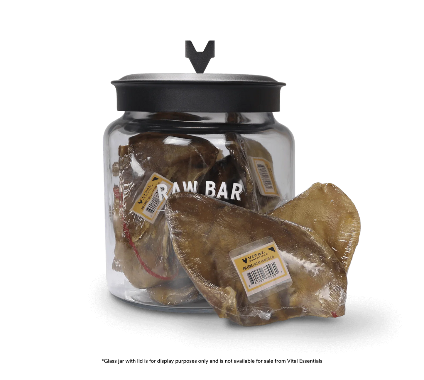 Vital Essentials Freeze-Dried Raw Bar Pig Ear, Dog Chew