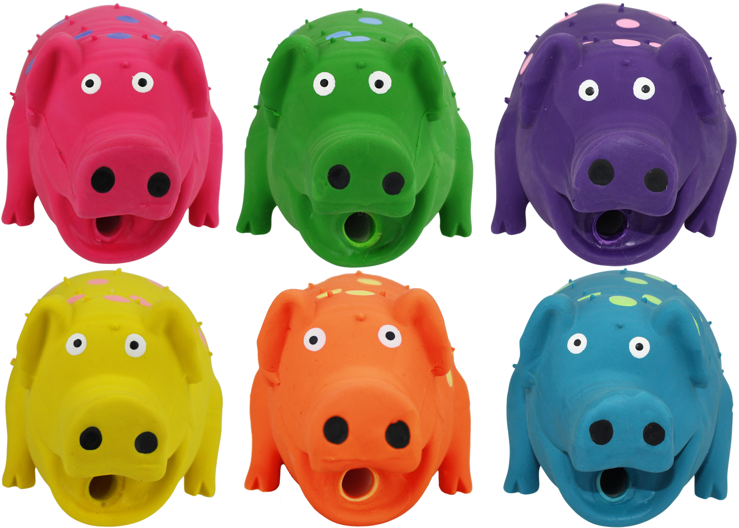 Multipet Mini Globlet Pig, Assorted, Dog Toy