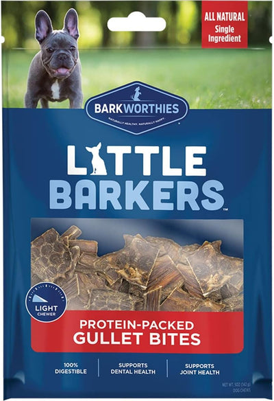 Barkworthies Little Barkers Gullet Bites 5-oz, Dog Treat