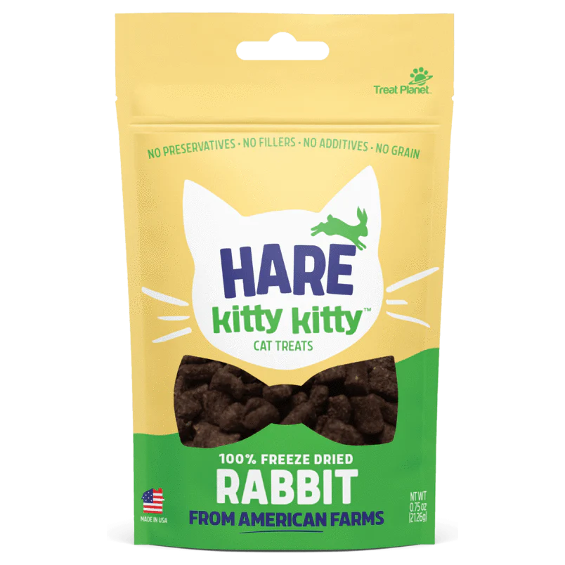 Kitty Kitty Hare Freeze-Dried Rabbit .75-oz, Cat Treat