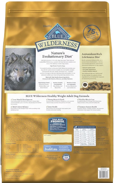 Blue Buffalo Wilderness Healthy Weight Chicken With Wholesome