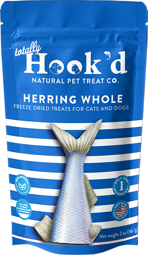 Totally Hook'd Freeze-Dried Herring 2-oz, Dog & Cat Treat