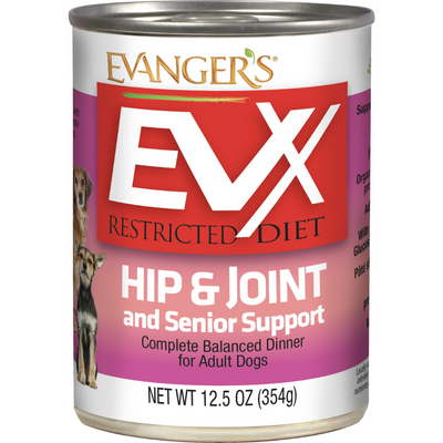 Evangers EVX Restricted Diet: Hip & Joint And Senior Support, Wet Dog Food, 13-oz Case Of 12