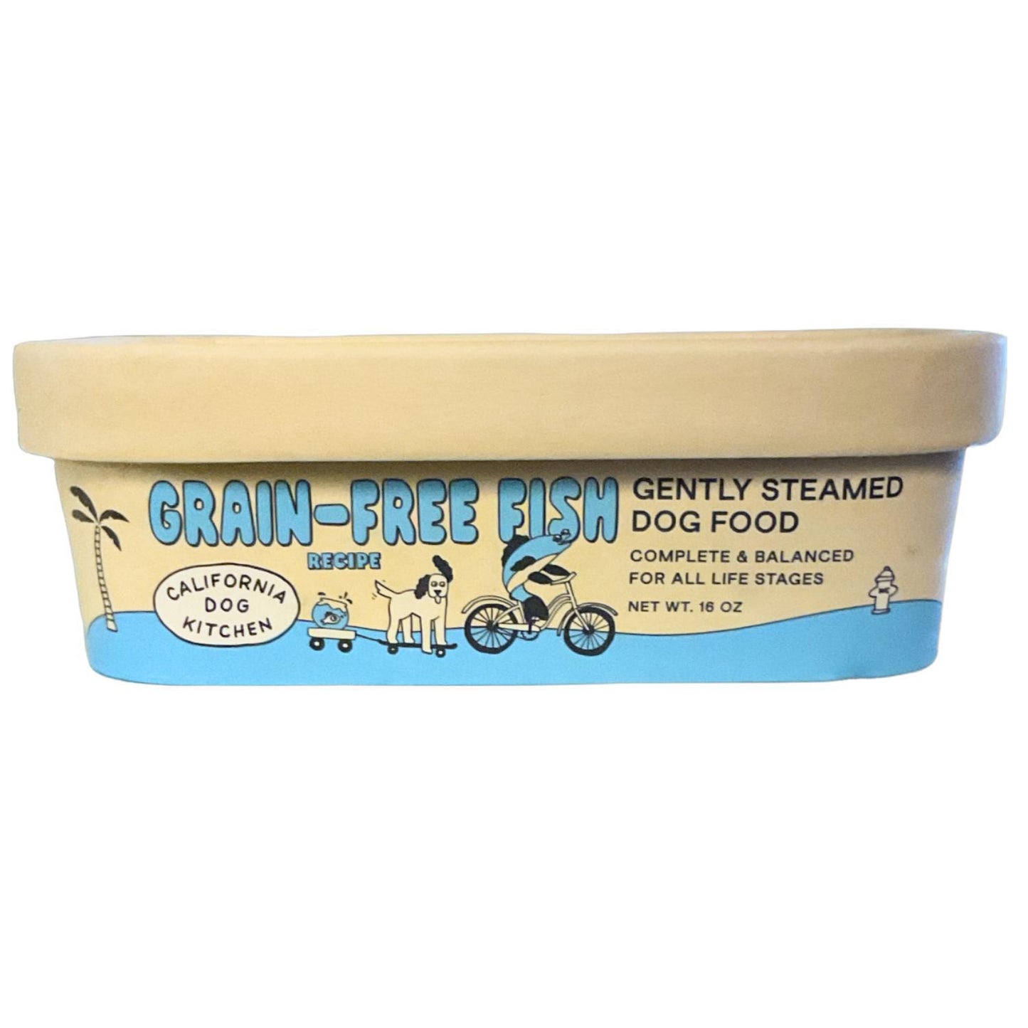 California Dog Kitchen Frozen Gently Cooked Grain-Free Fish Recipe Dog Food