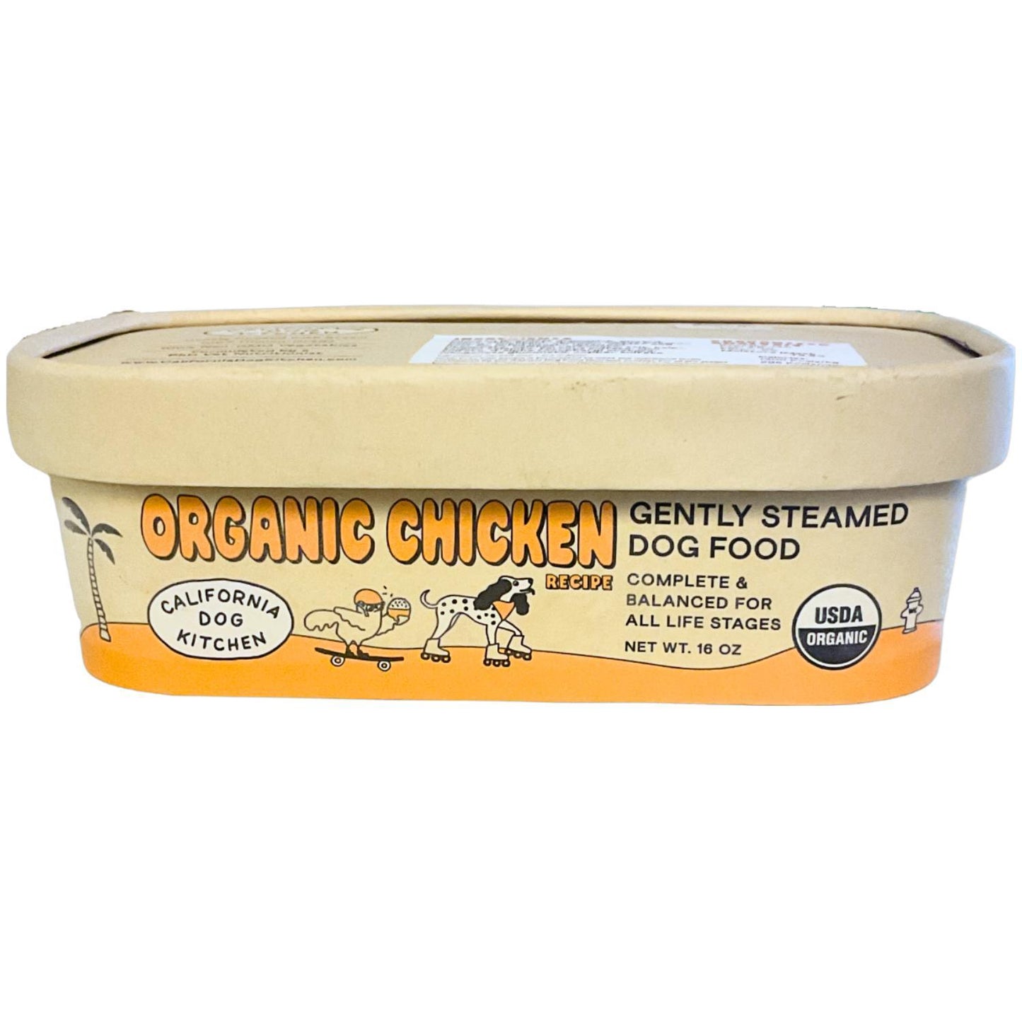 California Dog Kitchen Frozen Gently Cooked Organic Chicken Recipe Dog Food