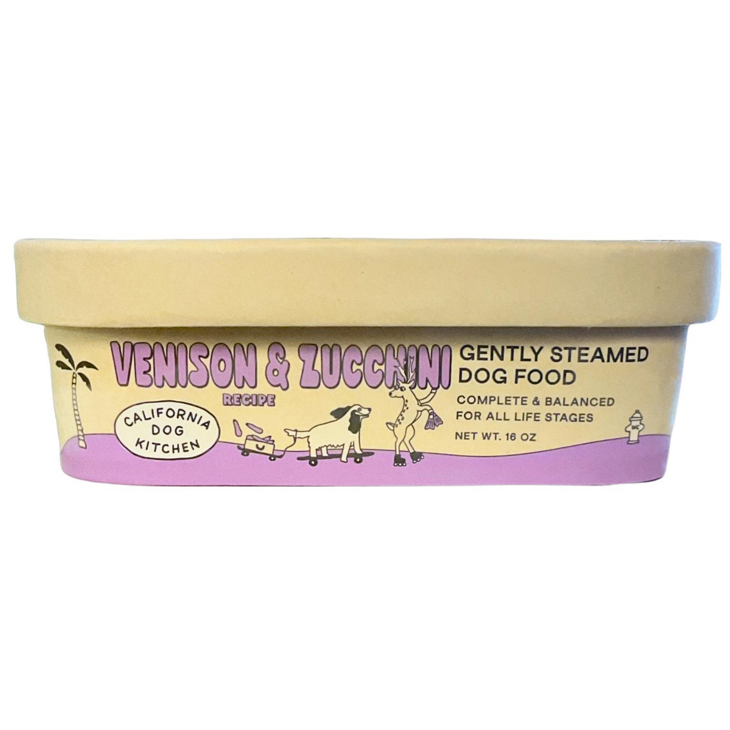 California Dog Kitchen Frozen Gently Cooked Venison & Zucchini Recipe Dog Food