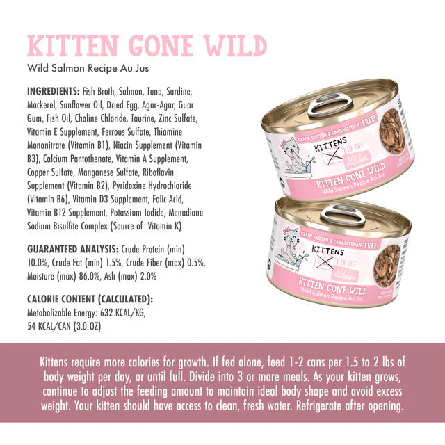 Cats In The Kitchen Kitty Gone Wild , Wet Cat Food