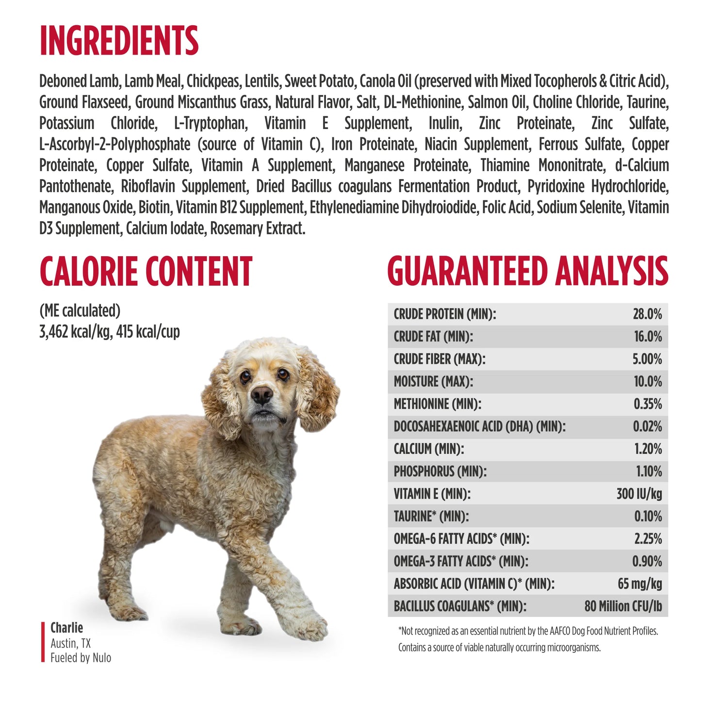 Nulo FreeStyle Limited+ Lamb Recipe, Dry Dog Food