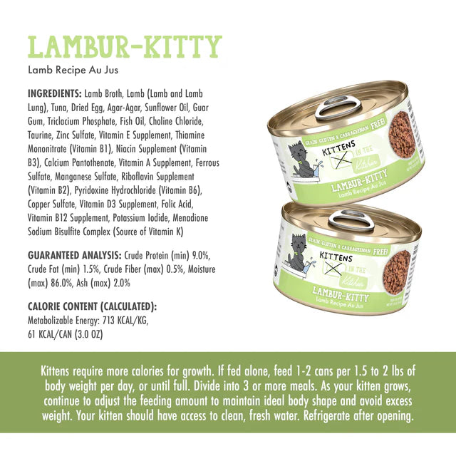 Cats In The Kitchen Kitten Lambur-kitty , Wet Cat Food