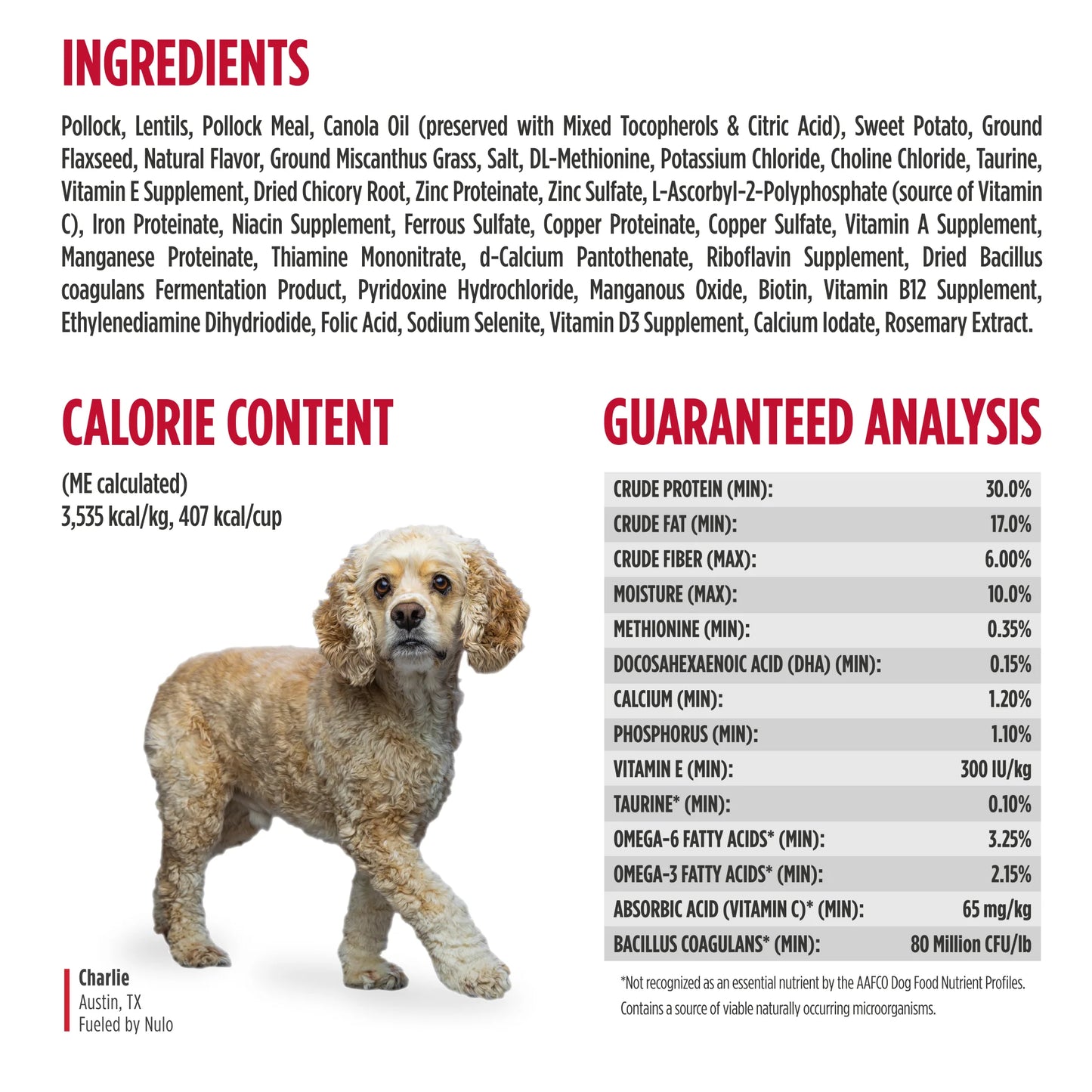 Nulo FreeStyle Limited+ Alaska Pollock & Lentils Recipe, Dry Dog Food