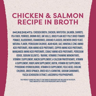 Natural Balance Fat Dogs Chicken & Salmon Recipe in Broth 13-oz, Wet Dog Food, Case Of 12
