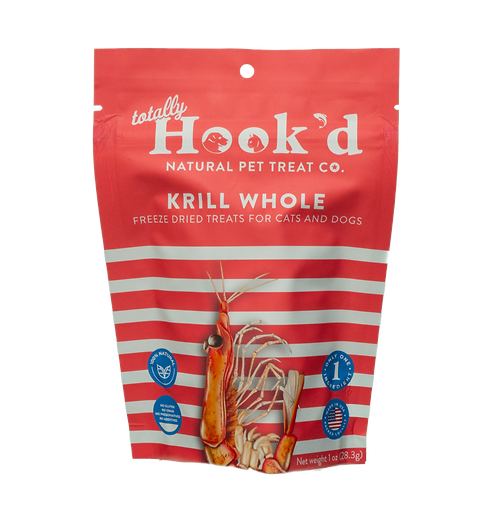 Totally Hook'd Freeze-Dried Krill 1-oz, Dog & Cat Treat