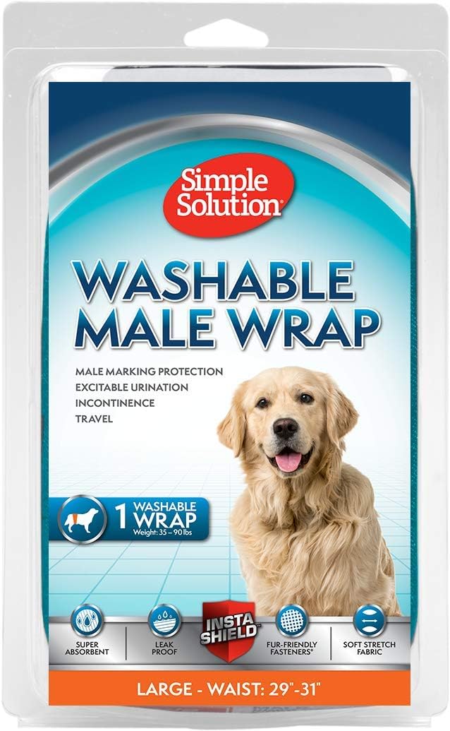 Washable Male Dog Wraps - Reusable Protection For Small, Medium & Large Male Dogs