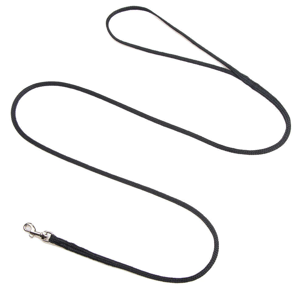 Mendota Black Nylon Petite Snap Leash For Dogs