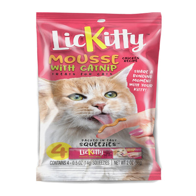 Against The Grain LicKitty Chicken Mousse With Catnip 2-oz, Cat Treat