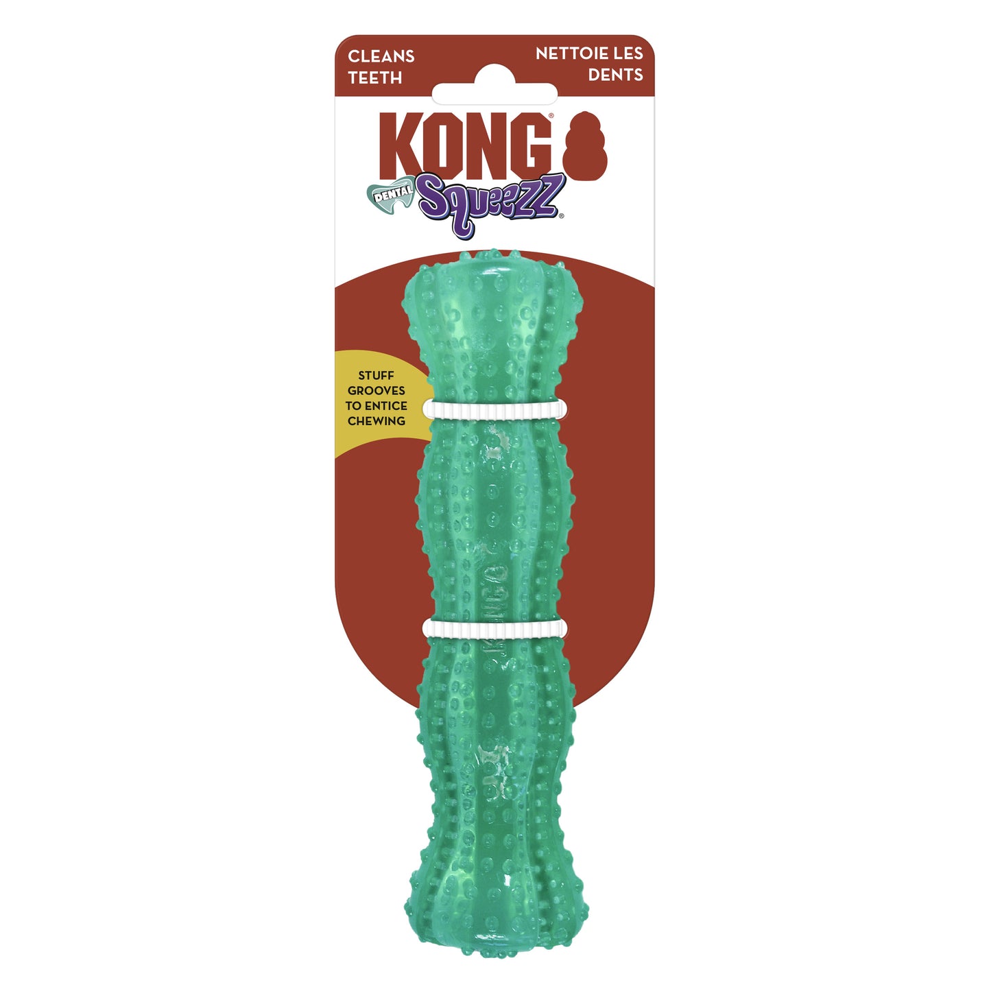 Kong Squeezz Dental Stick, Dog Toy, Medium