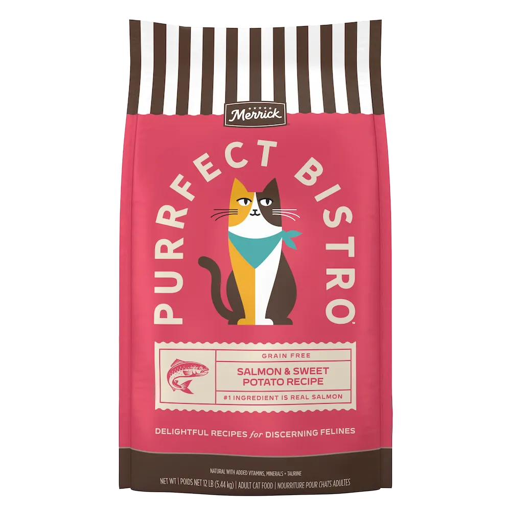 Merrick Purrfect Bistro Grain Free-Salmon and Sweet Potato, Dry Cat Food