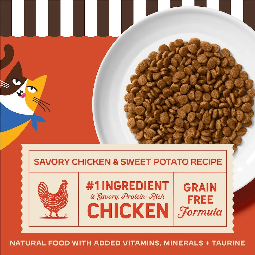 Merrick Purrfect Bistro Grain Free-Chicken and Sweet Potato, Dry Cat Food