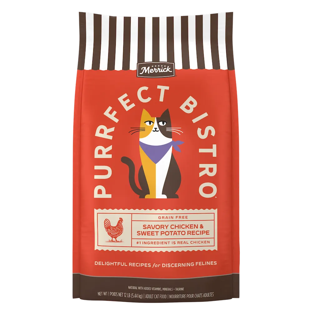 Merrick Purrfect Bistro Grain Free-Chicken and Sweet Potato, Dry Cat Food