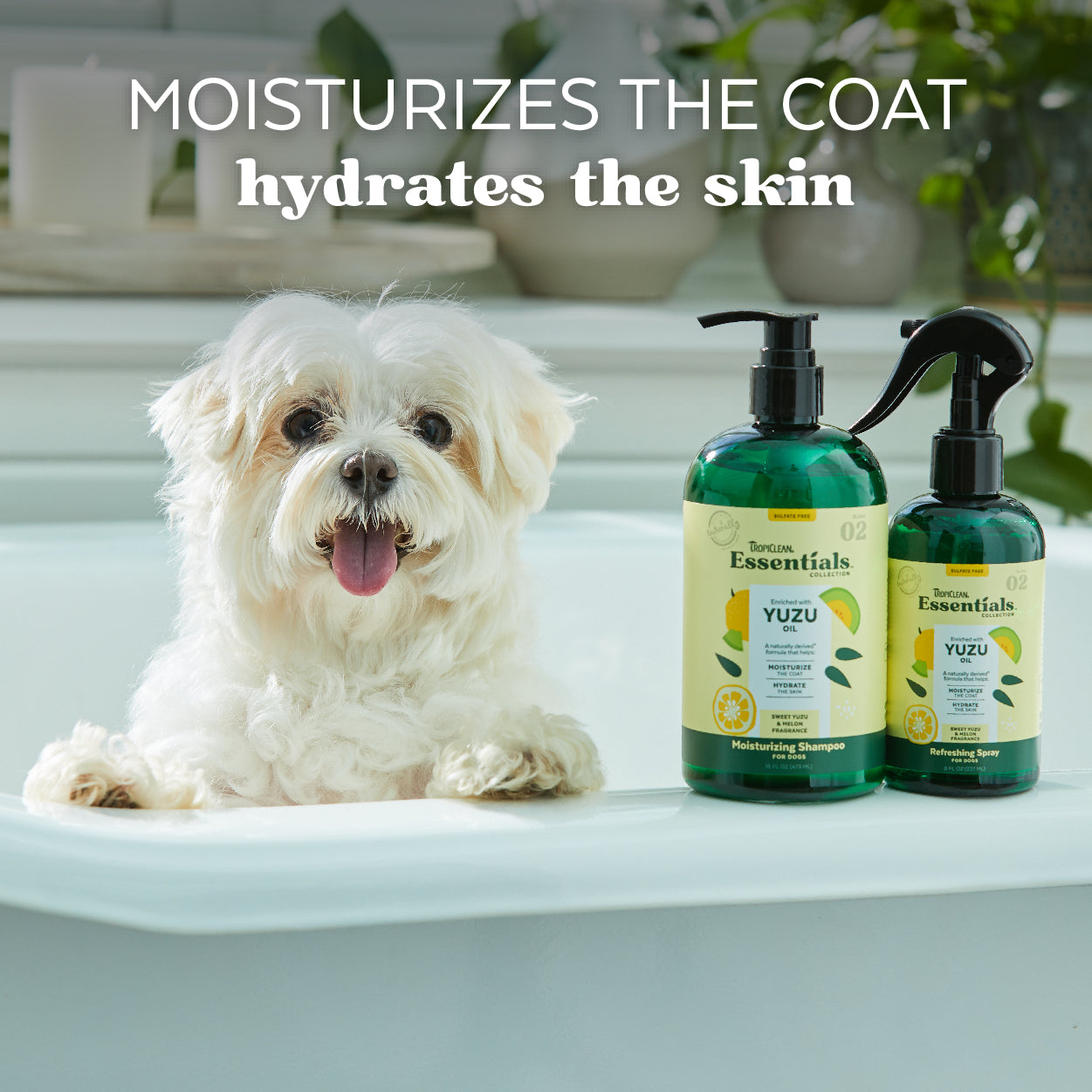 Tropiclean Essentials Yuzu 16-oz, Dog Shampoo