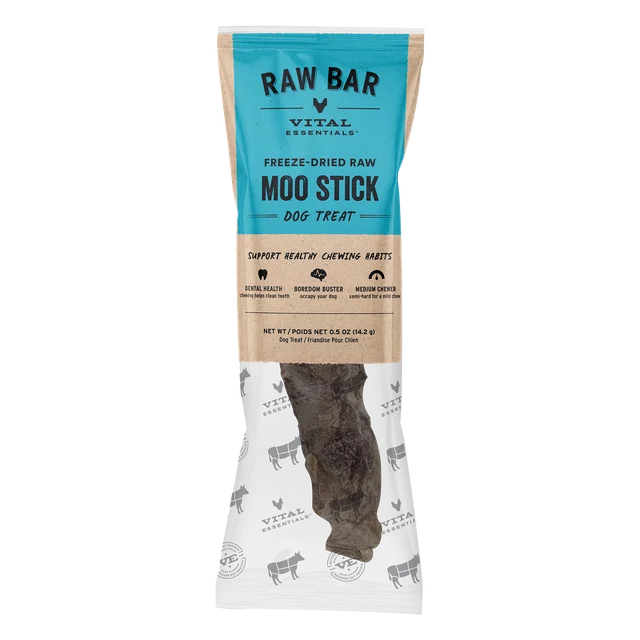 Vital Essentials Freeze-Dried Raw Bar Moo Sticks, Dog Chews