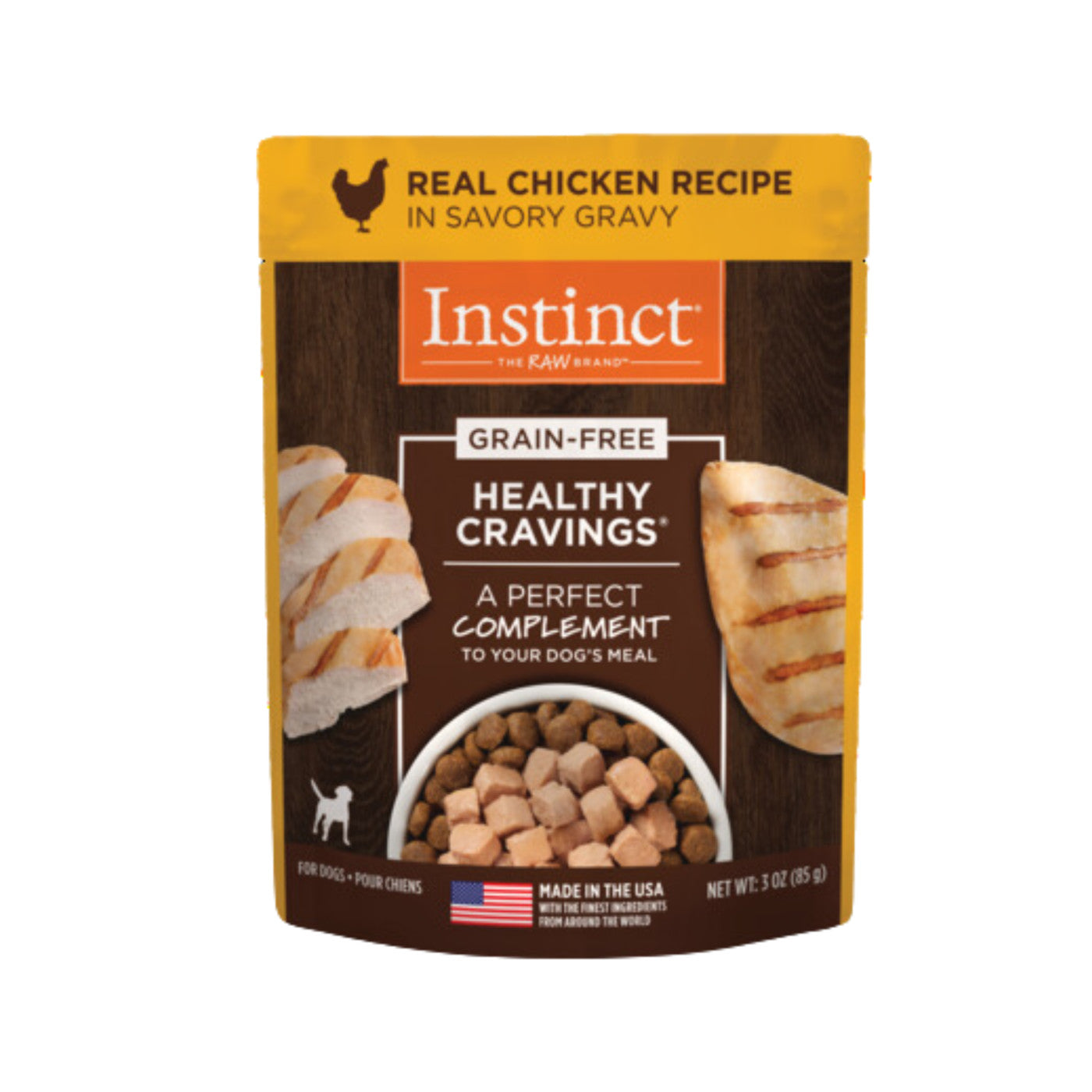 Instinct Healthy Cravings Real Chicken Recipe 3-oz, Dog Food Topper