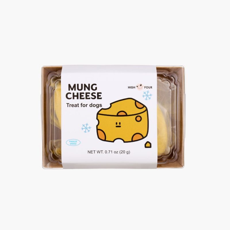 High Four Mung Cheese – Freeze-Dried Cheese, Dog Treat, 0.71-oz
