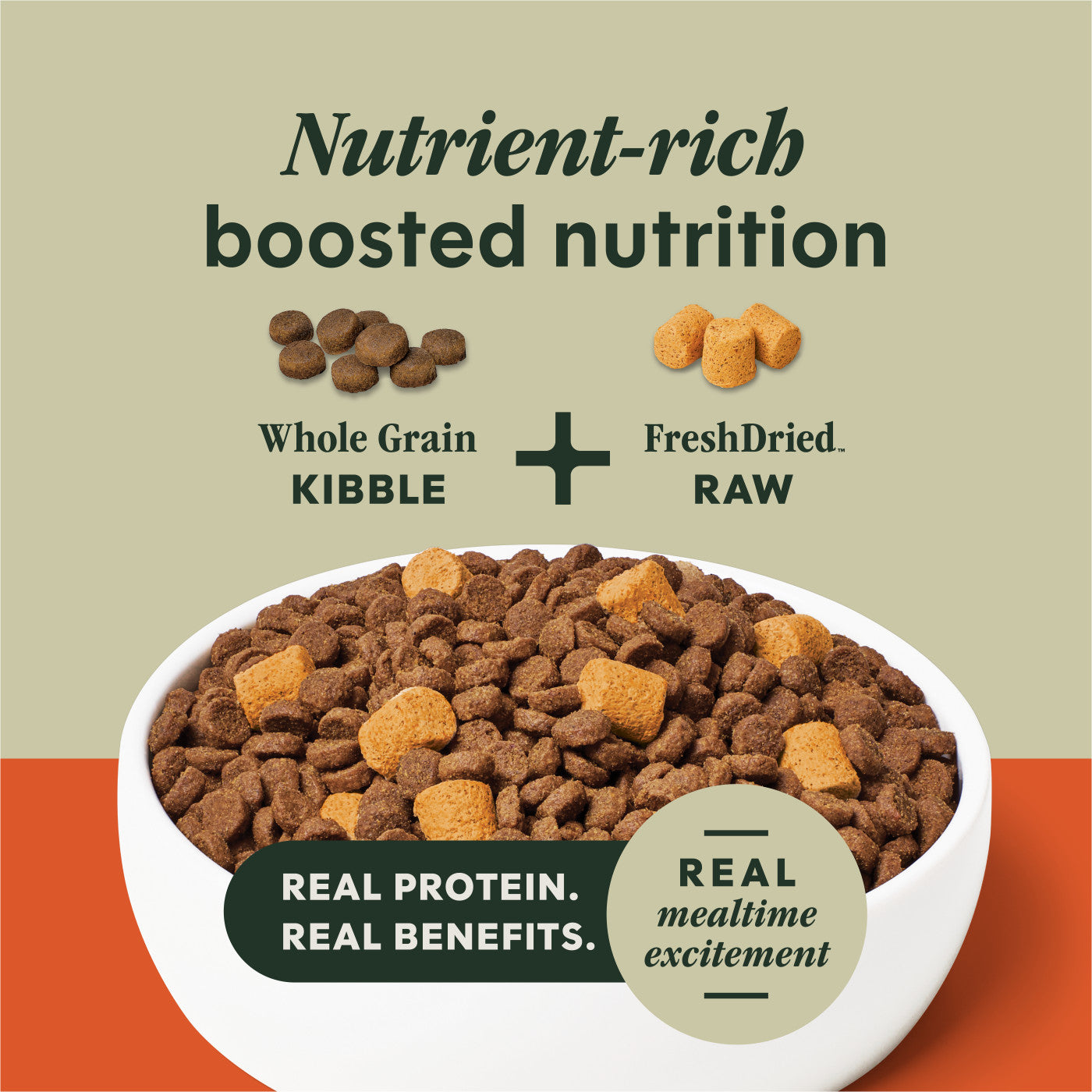 Instinct Raw Boost Gut Health With Chicken, Dry Dog Food, 3.5-lb Bag