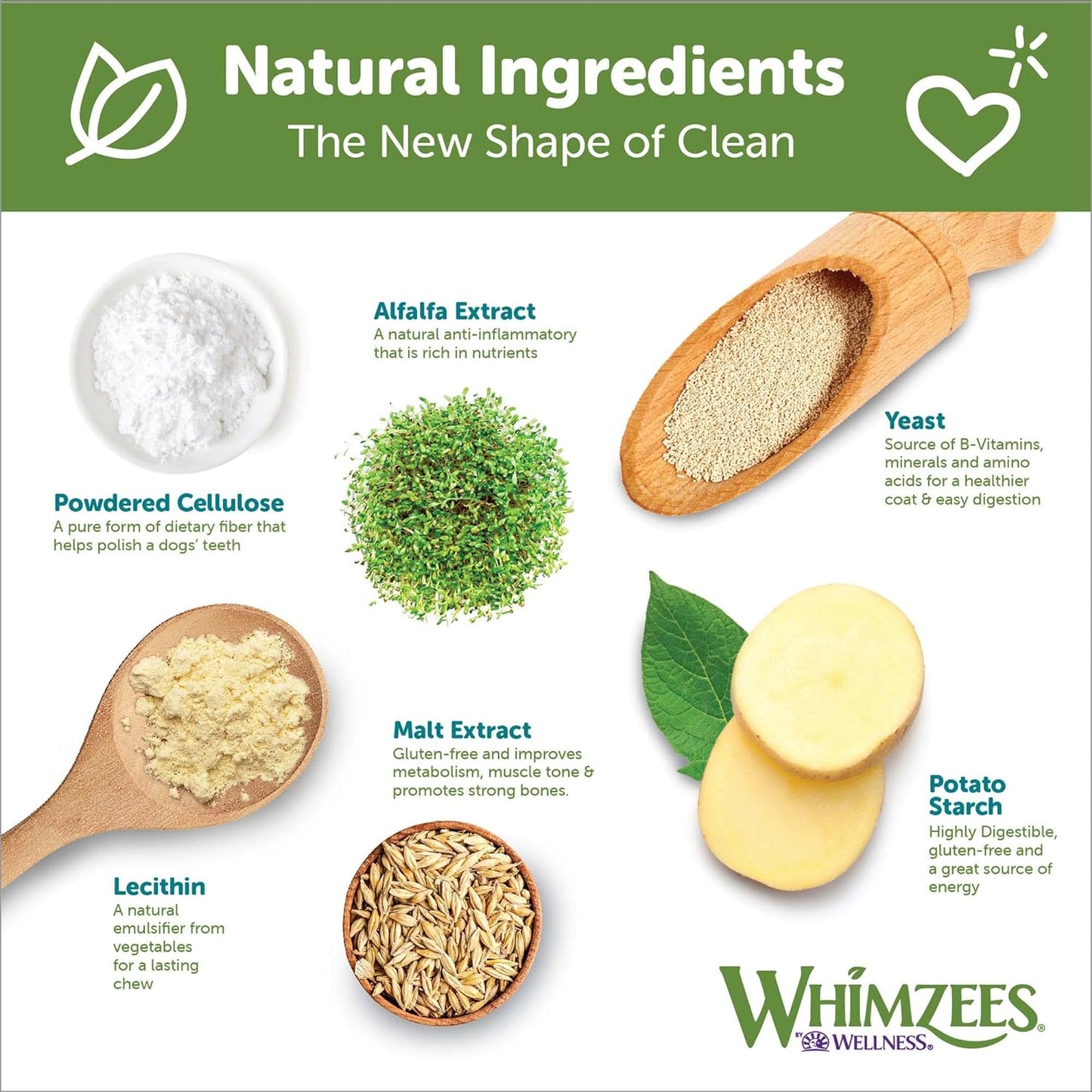 Whimzees All Natural Daily Large Alligator Dental Chews, 6-Count, Dog Chew