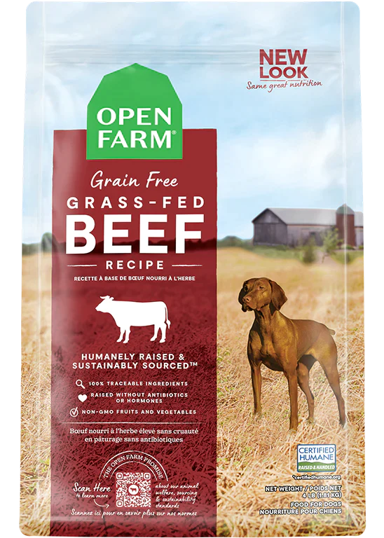 Open Farm Grain Free Grass-Fed Beef Dry Dog Food