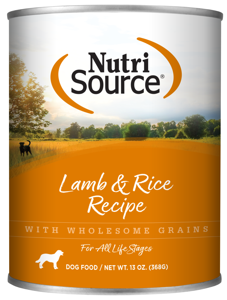 NutriSource® Lamb & Rice Formula, Wet Dog Food, 13-oz Case of 12