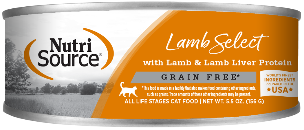 NutriSource® Lamb & Lamb Liver Select, Wet Cat Food, 5.5oz Case of 12