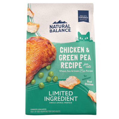 Natural Balance Limited Ingredient Grain Free Chicken & Green Pea Formula, Dry Cat Food