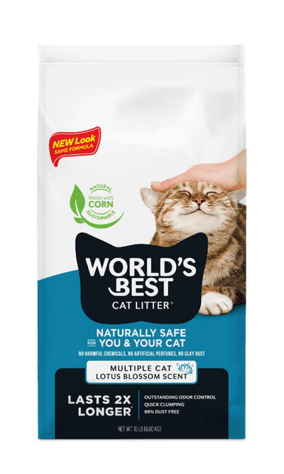 World's Best Cat Litter Multiple Cat Lotus Blossom Scented, Cat Litter