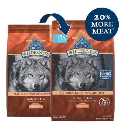 Blue Buffalo Wilderness Large Breed Adult Chicken With Wholesome Grains Recipe 24-lb , Dry Dog Food