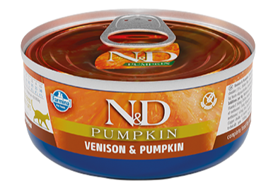 Farmina N&D Pumpkin Venison & Pumpkin Recipe, Wet Cat Food, 2.5oz Case of 24
